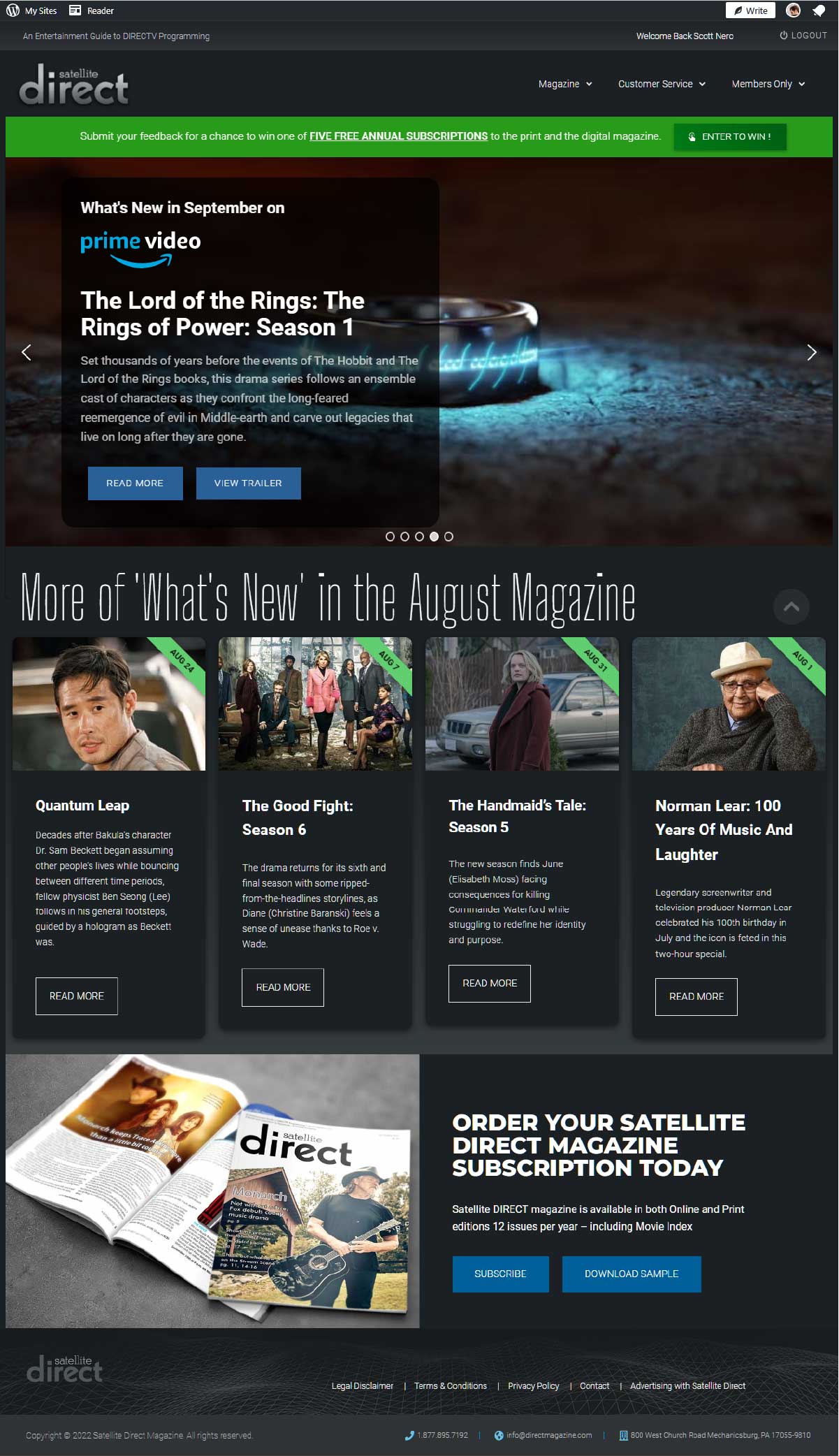 Satellite Direct Magazine Homepage